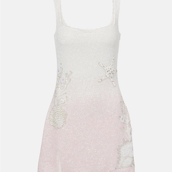 CLIO PEPPIATT NEW SEASON Sea Shell Embellished Mini Dress Size Small - Picture 1 of 11